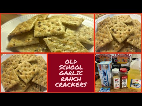 OLD SCHOOL GARLIC RANCH SPICY CRACKERS/A Nice And Easy Snack For The Upcoming Holiday Season