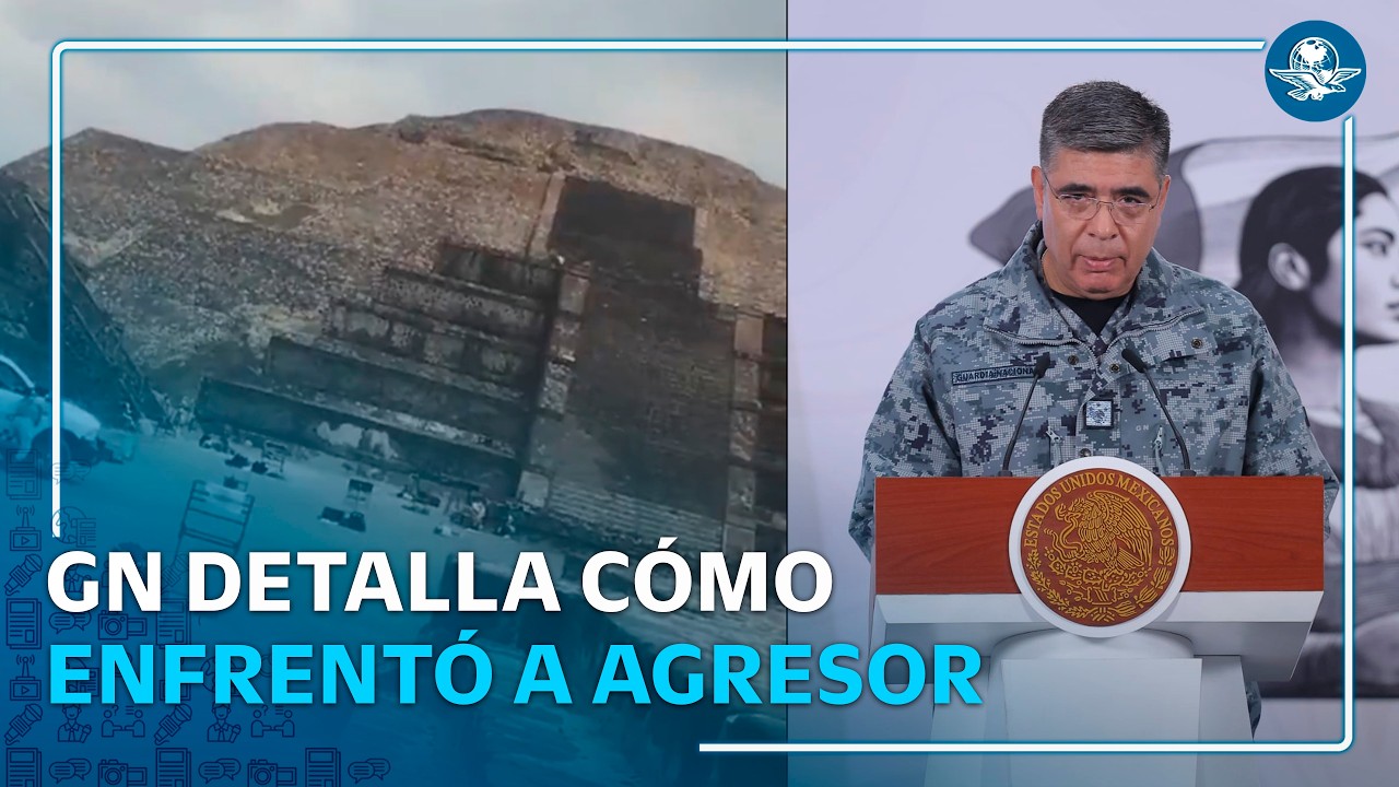 Estas fueron las acciones de la GN para controlar a agresor en Teotihuacán