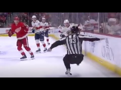 Referee Gets DESTROYED By Puck