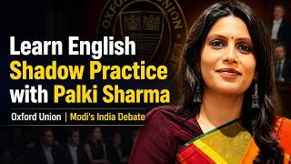 Learn English by Shadow Practice with Palki Sharma | Modi’s India Is on the RightPath | Wide Version
