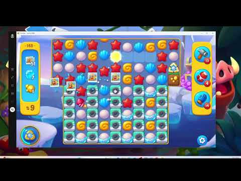 Fishdom Level 148 Farm Aquarium | Audio Talkthrough Walkthrough | F2P Tips & Strategy