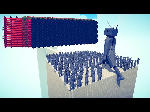 100x TV MAN + GIANT vs EVERY DUO GODS - Totally Accurate Battle Simulator TABS