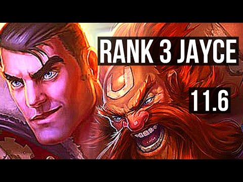 JAYCE vs GRAGAS (TOP) (DEFEAT) | Rank 3 Jayce, Godlike | EUW Challenger | v11.6