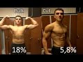 18 to 6% Bodyfat transformation | Bulk to Cut | Natural no Steroids