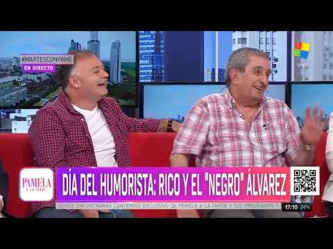 Día de los humoristas: Rico y el "Negro" Álvarez - Pamela a la Tarde (26/11/2019)
