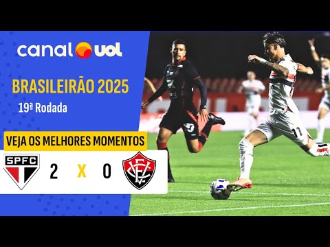 SÃO PAULO 2 X 0 VITÓRIA - 19 RODADA - CAMPEONATO BRASILEIRO
