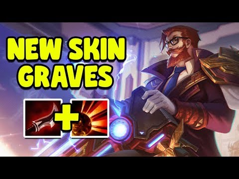HOW TO WIN UNDER 20 MINUTES WITH GRAVES JUNGLE!! - NEW BATTLE PROFESSOR GRAVES SKIN!!!
