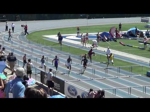J Rubio - D1 VarB 110m Hurdles at CIF-SS Finals 5-20-17