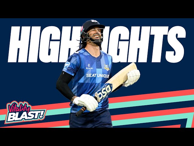 David Wiese Scores Crucial 50 | Leicestershire v Yorkshire – Highlights | Vitality Blast 2023