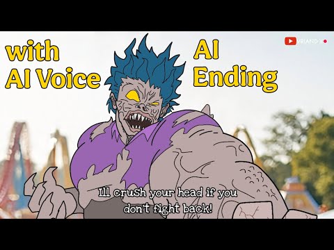Amai Mask Monster Form vs Saitama / with AI Voice fan animation