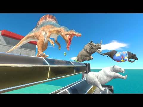 Nightmare Bridge – Can Anyone Survive the Old Spinosaurus and Shark Pit?