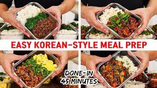 Cheap & Easy Korean-Style Meal Prep Recipes For The Week! Done In 45 Minutes!