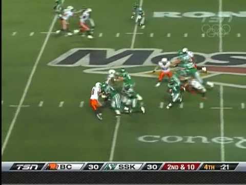 CFL BC 30, Saskatchewan 33 - October 24, 2009