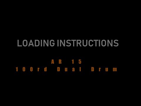 Loading the KCI USA AR-15 100 Round Dual Drum Mag