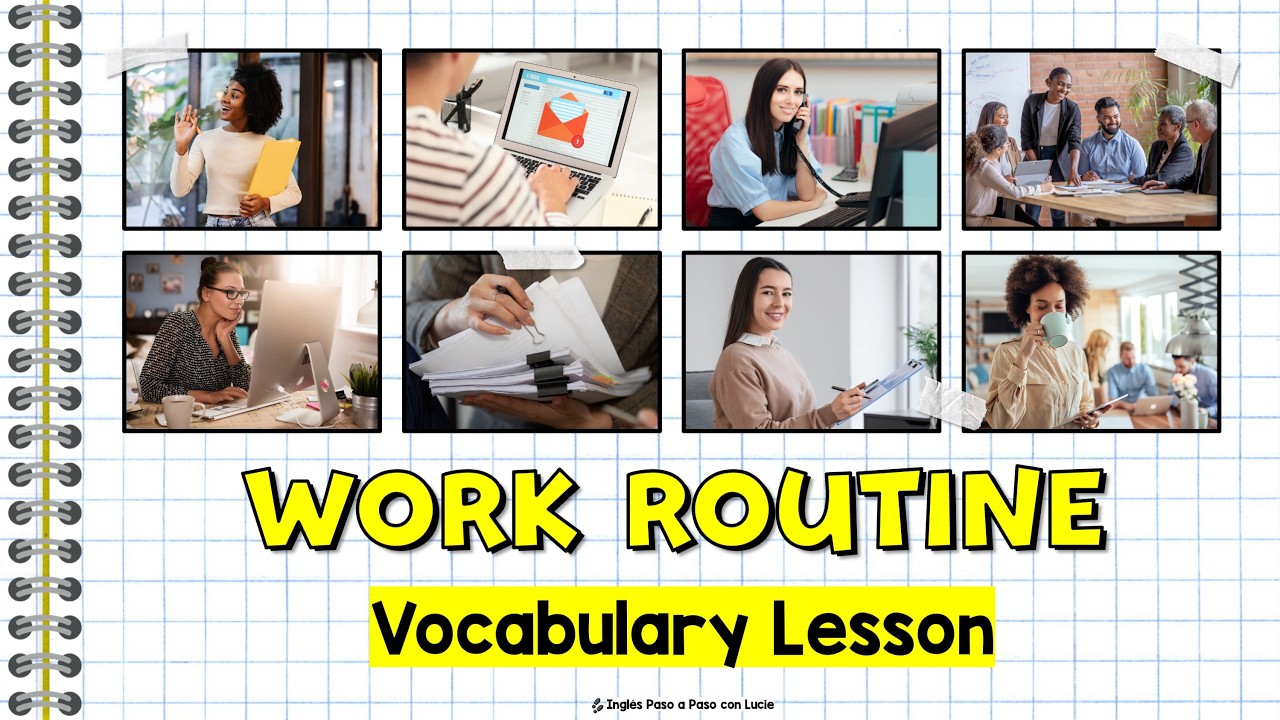Rutina de Trabajo en Inglés | Simple Present para Principiantes