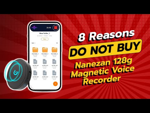 DON'T BUY Nanezan 128G Recorder BEFORE WATCHING THIS VIDEO! (8 Reasons)