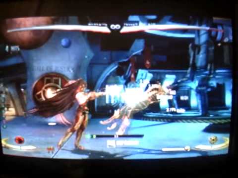 Injustice Hawkgirl 38% 1 Meter Midscreen Combo