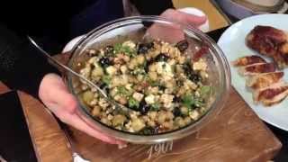 Greekish Salad, Jazzed Up Rotisserie Chicken W/ Homemade Pesto  My Year In Food Day 16