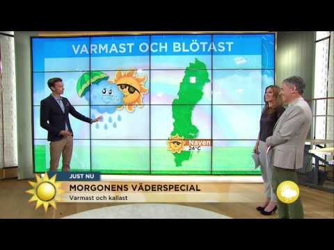 Meteorologen: "Här vaknar man upp till strålande sol!" - Nyhetsmorgon (TV4)