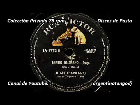 JUAN D'ARIENZO: BARRIO BELGRANO (TANGO)