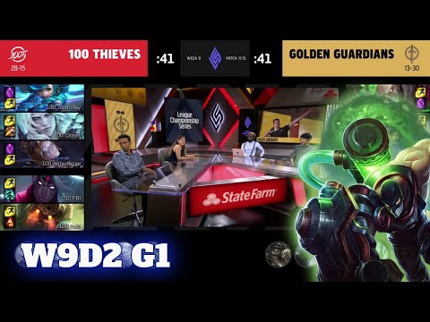 100 Thieves vs Golden Guardians | Week 9 Day 2 S11 LCS Summer 2021 | 100 vs GG W9D2 Full Game
