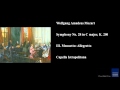 Wolfgang Amadeus Mozart, Symphony No. 28 in C major, K. 200, III. Menuetto: Allegretto