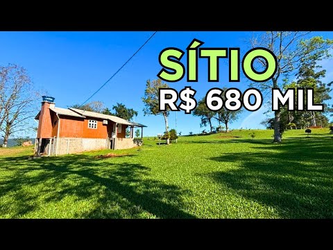 SÍTIO EM SC CASA FRUTAS RIO NATUREZA GALPÃO PAZ NO INTERIOR R$680MIL