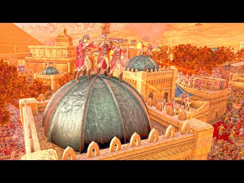 RED COAT ARMY DEFEND EGYPTIAN CITY FROM 100K FOOTMAN |  Ultimate Epic Battle Simulator 2 | UEBS 2
