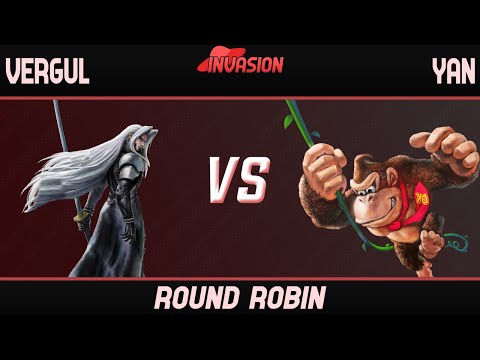 Vergul (Sephiroth, Bayonetta, Joker) vs Yan (Donkey Kong) - Invasion 10 Round Robin