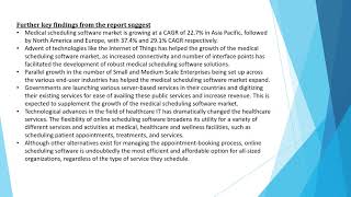 Medical Scheduling Software Market Analysis and Forecast From 2020 – 2027