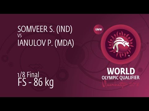 1/8 FS - 86 kg: P. IANULOV (MDA) df. S. SOMVEER (IND) by TF, 10-0