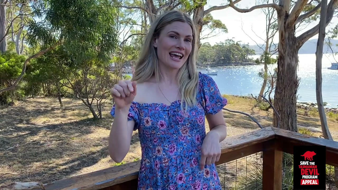 Save the Tasmanian Devil Appeal Ambassador, Bonnie Sveen, announcing the winnder of the 2020 Giving Tuesday competition to name a Tasmanian devil, YouTube video