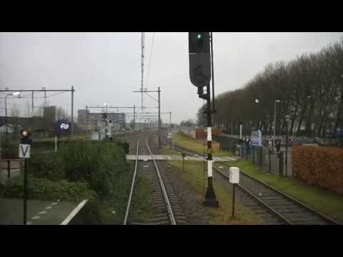 A train driver's view: Rotterdam CS - Hoek van Holland Haven, SGMM, 26-Jan-2015.