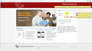 How to find and login to the UOP Student Website