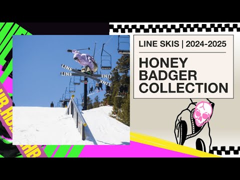 LINE Skis 2024/2024 Honey Badger Skis Collection - Up Your Freestyle Skiing Game