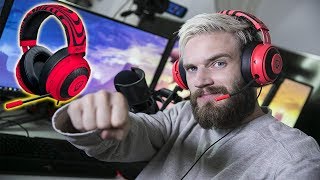 Video thumbnail for Razer Kraken Pro V2  PewDiePie Version Headset Unboxing by T-Steel Conqueror