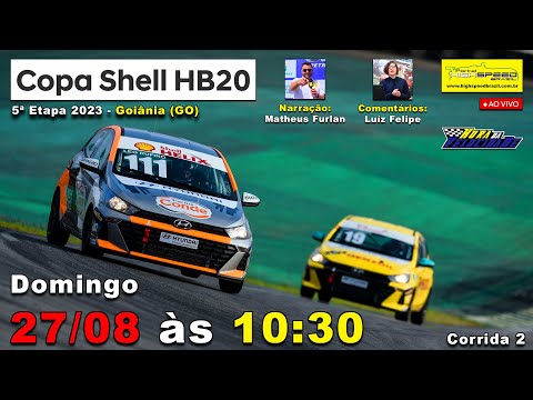 🔴 COPA SHELL HB20 | Corrida 2 | 5ª Etapa 2023 | Goiânia (GO) | Ao Vivo