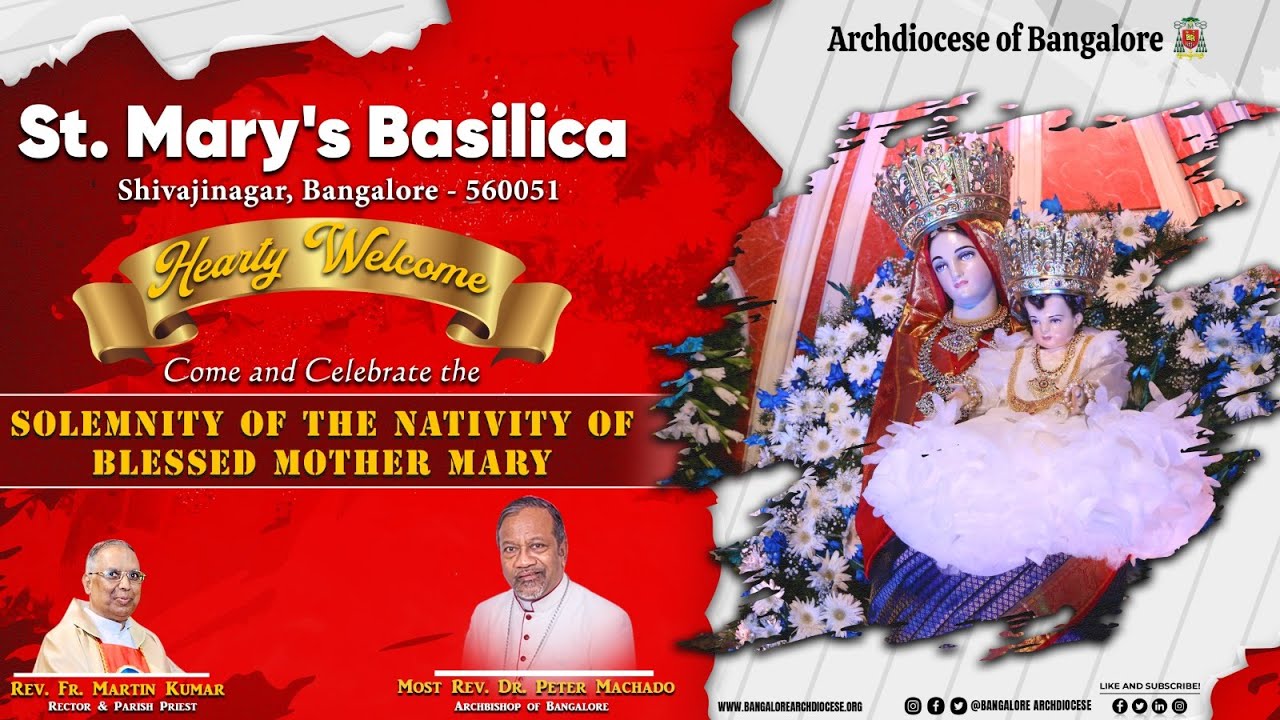 Cordial Invitation | Feast of the Nativity of the Blessed Virgin Mary - 2023 | St  Mary's Basilica