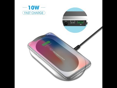 Pizza Food Wireless Charger 10W Portable Fast Wireless Charging Pad Compatible with Phone Slim Charging Station Lightweight Charger Mat Charging Block for Travel Home Office video review thumbnail