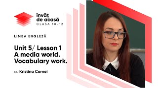 A media world. Vocabulary work.