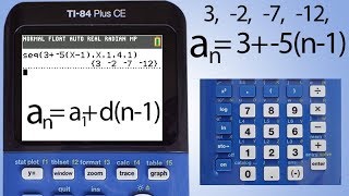 Ti 84 Plus CE Solve an Arithmetic Sequence