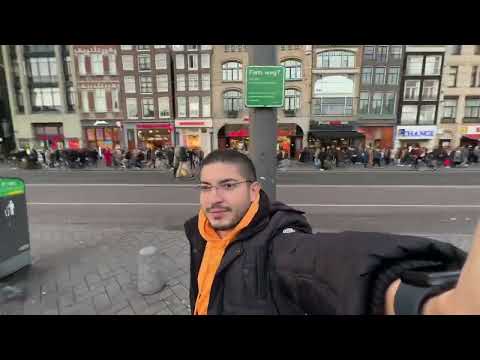 Evening Walk 😍 Amsterdam 🌧️ holland🌞 جولة في هولاندا امستردام🌧️مغربي في الغربة😍🌞