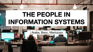 The People in Information Systems