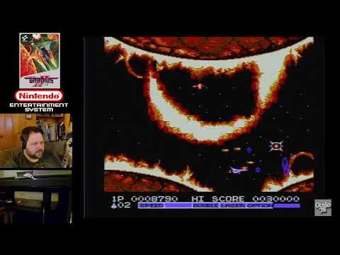 Gradius II - Famicom / NES - Stage 1 perfect (no deaths) - solar-flare-dodgin'!