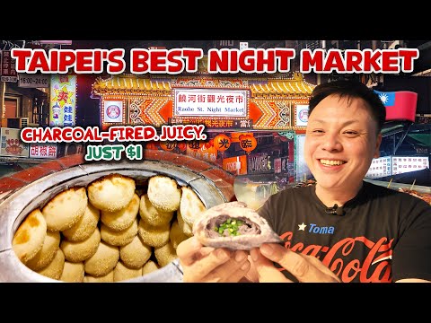 Taipei's Best Mile Long Street Food Night Market!  Incredible Michelin Recommended Eats!