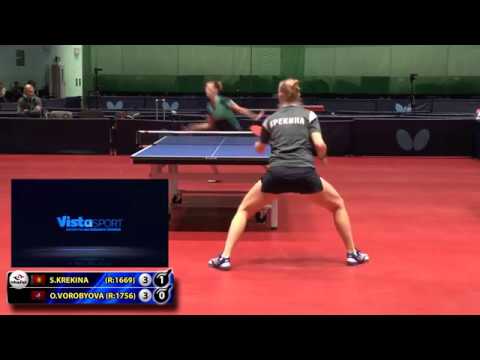 8.KREKINA - VOROBYOVA #RUSSIAN #Championships #tabletennis #настольныйтеннис