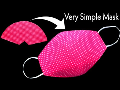 😷Very Easy New Style Pattern Mask😷 - Face Mask Sewing Tutorial - Anyone Can Make This Mask Easily😷