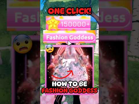 HOW TO BE FASHION GODDESS WITH JUST ONE CLICK IN DTI #roblox #dti #dresstoimpress #shorts