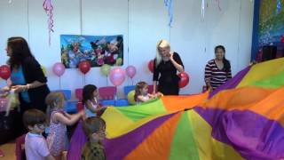 Olivia 3rd Birthday Party - Parachute