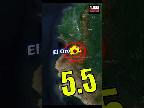 El 21 de octubre de 2025, un sismo de magnitud 5.5 se registró en la provincia de El Oro, Ecuador
